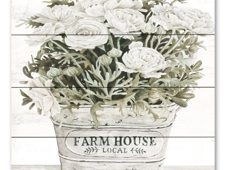 CIN3590PAL - Farm House Flowers - 12x12 Cheap