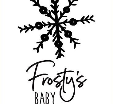 SB651 - Frosty s Baby Picture  - 12x18 For Sale