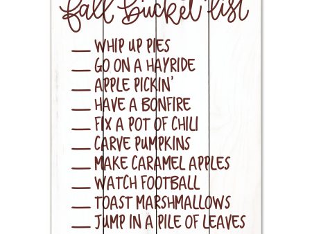 DUST389PAL - Fall Bucket List    - 12x16 Online