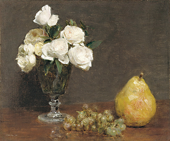 SDS1166 - White Roses and Fruit - 16x12 on Sale